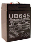 ULTRAMAX 6V 4.5Ah AGM Battery - Replacement For Alarm Systems, UB645 Compatible
